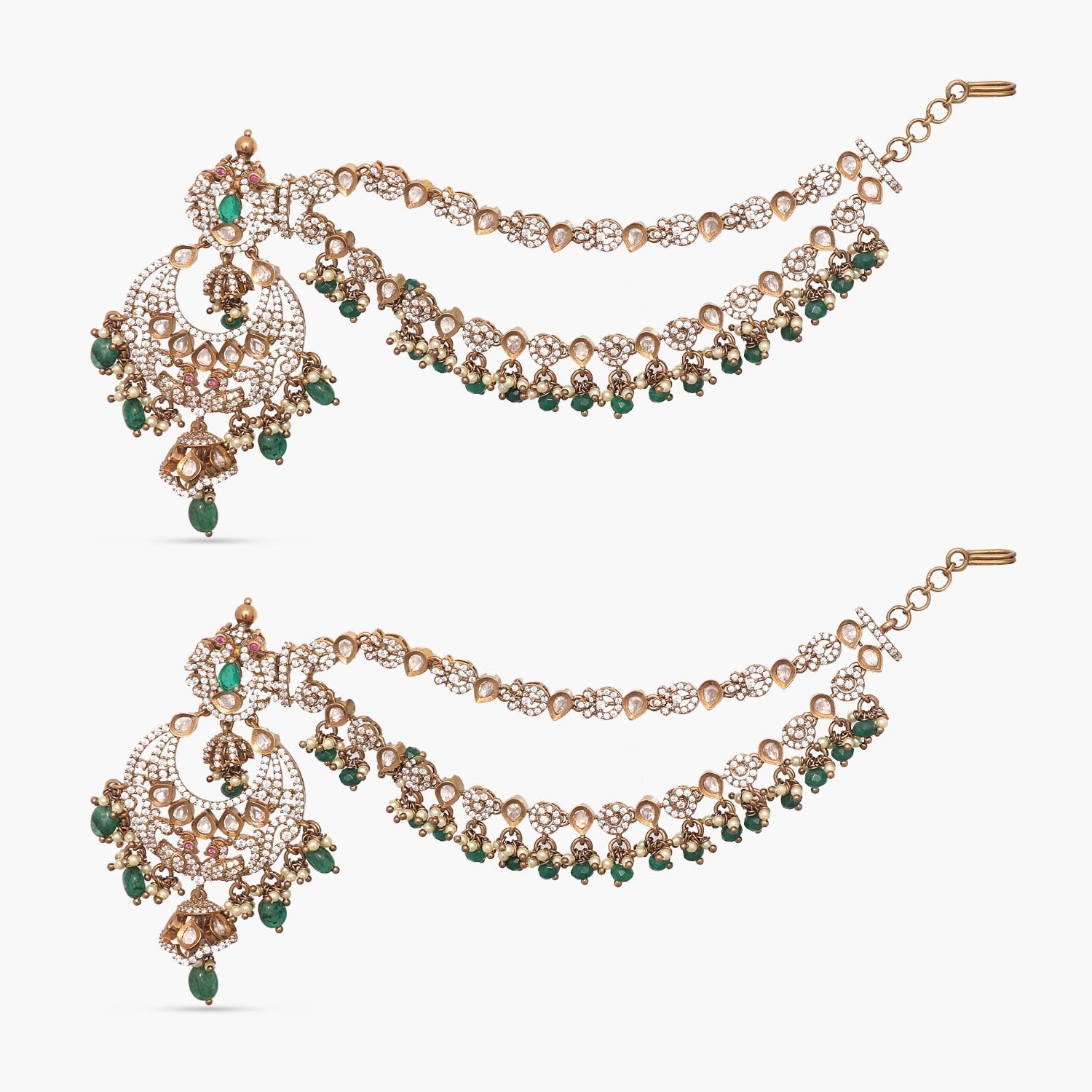 Earrings Avila Moissanite Victorian Silver Earrings