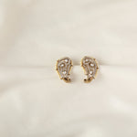 Earrings Minimal Moissanite Silver Huggie Earrings