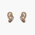 Mango Moissanite Silver Huggie Earrings