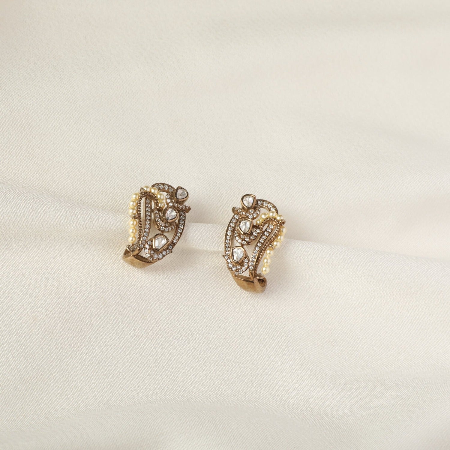 Earrings Simple Moissanite Silver Huggie Earrings