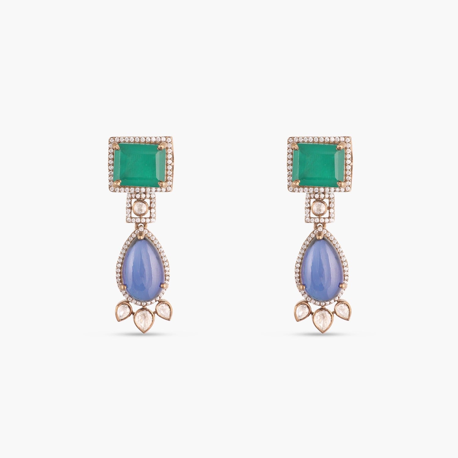 Earrings Vibrant Moissanite Silver Drop Earrings