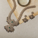 Necklaces Floral Classic Moissanite Silver Long Necklace Set