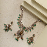 Necklaces Akhila Moissanite Silver Necklace Set