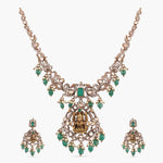 Parama Moissanite Silver Necklace Set