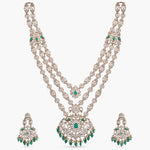 Necklaces Unnati Moissanite Silver Necklace Set