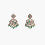Necklaces Kalindi Moissanite Silver Grand Necklace Set