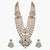 Kalindi Moissanite Silver Grand Necklace Set
