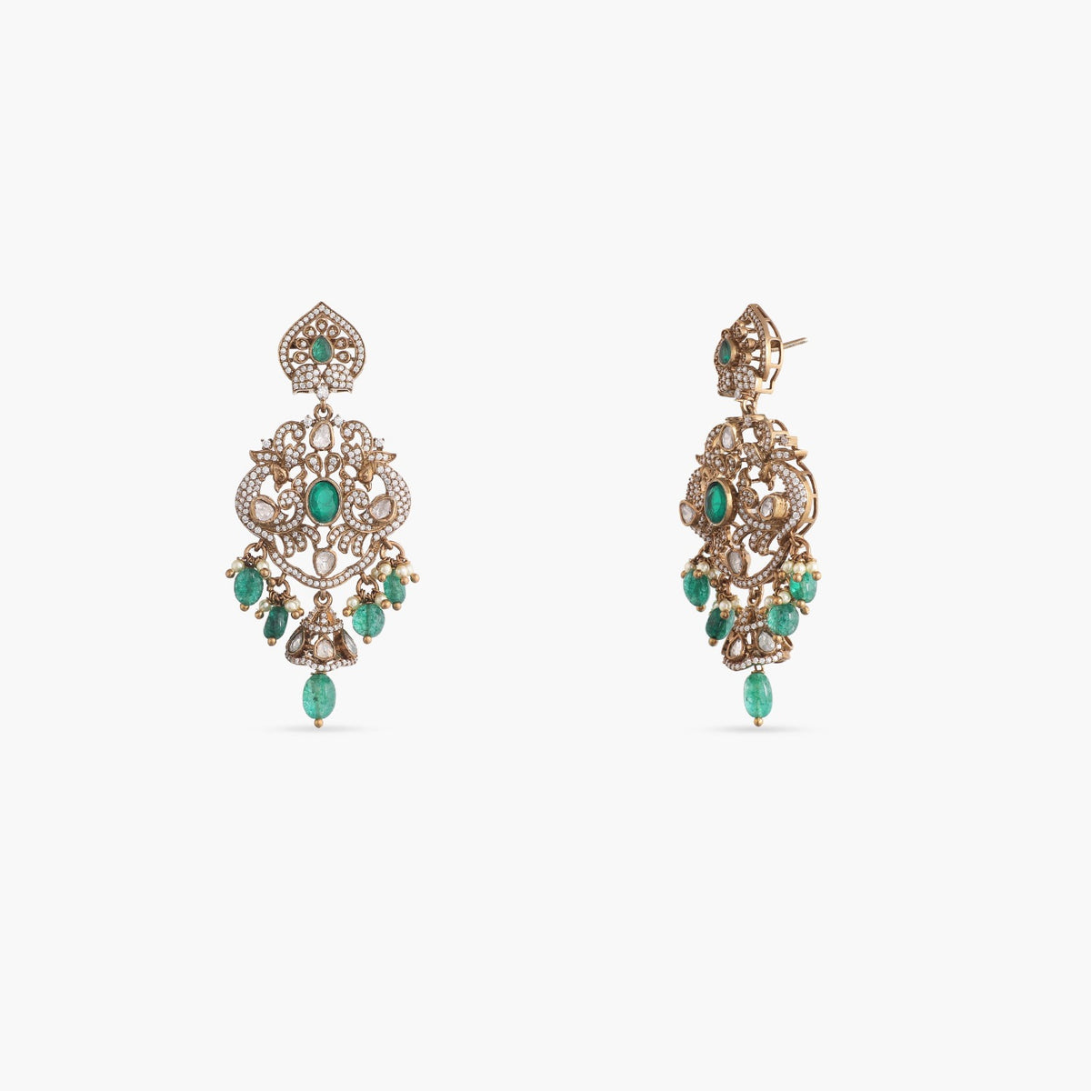 Advaita Moissanite Silver Layered Necklace Set