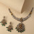 Jigisha Moissanite Silver Necklace Set