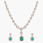 Necklaces Cascading Brilliance Moissanite Silver Necklace Set