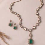 Necklaces Cascading Brilliance Moissanite Silver Necklace Set