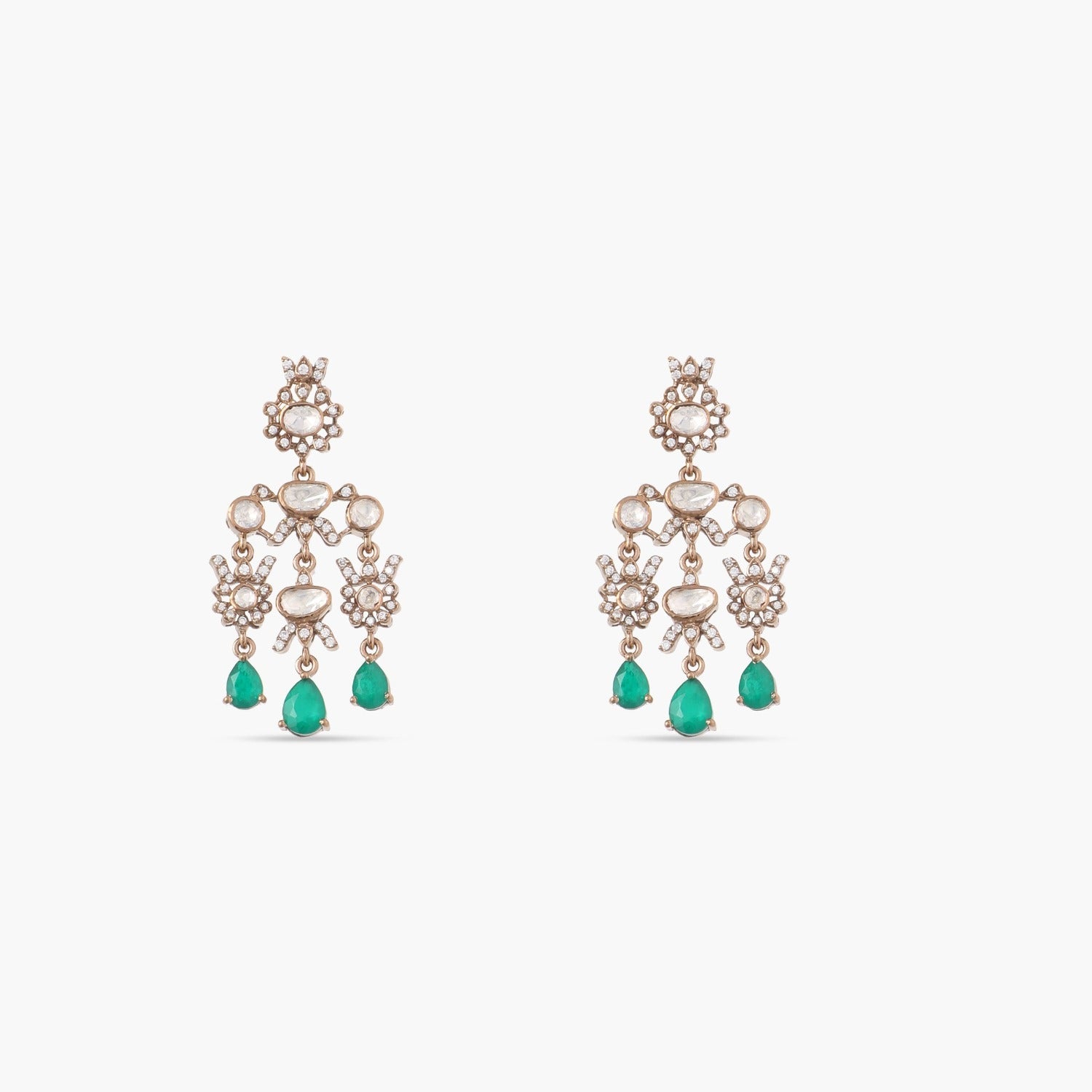 Necklaces Antara Moissanite Silver Layered Necklace Set