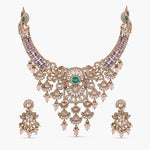 Necklaces Elephant and Peacock Moissanite Silver Necklace Set