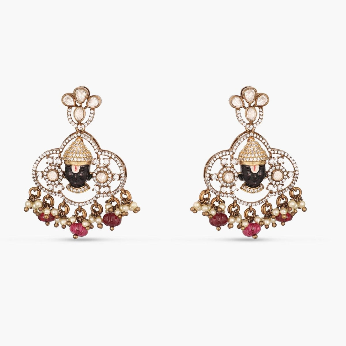 Necklaces Kashvi Moissanite and Gemstone Necklace Set