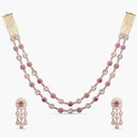 Necklace Reem Moissanite Dual Layer Silver Necklace Set