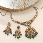 Necklace Tarini Nakshi Moissanite Silver Necklace Set