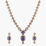Necklaces Sapphire Shine Moissanite Silver Necklace Set