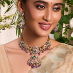 Necklace Yasmin Moissanite Silver Hasli Necklace Set