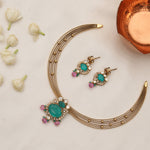Necklace Samaira Moissanite Silver Necklace Set