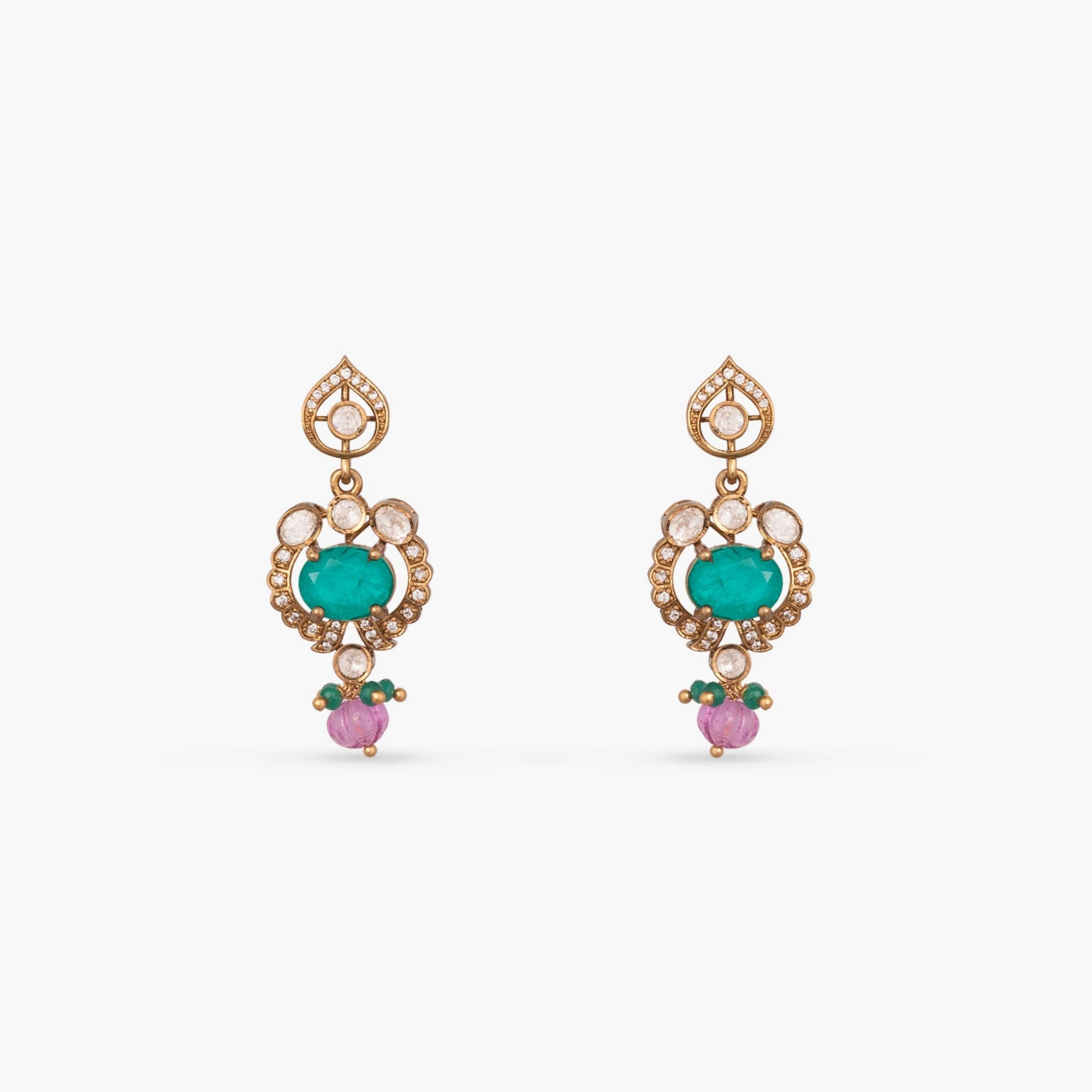 Samaira Moissanite Silver Necklace Set