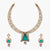 Samaira Moissanite Silver Necklace Set