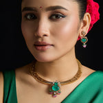 Necklace Samaira Moissanite Silver Necklace Set