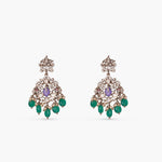 Necklace Ishani Moissanite Victorian Silver Necklace Set