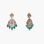 Necklace Ishani Moissanite Victorian Silver Necklace Set