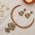 Necklace Vedika Kempu Antique Silver Necklace Set