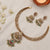 Vedika Kempu Antique Silver Necklace Set