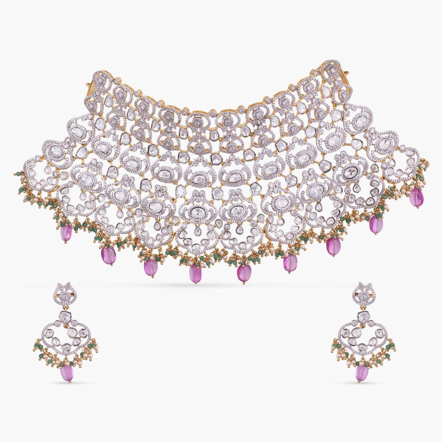 Choker Vera CZ Silver Choker Set