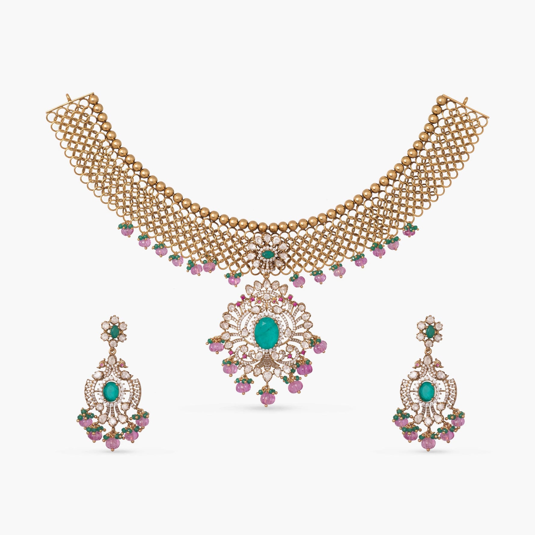 Necklace Meera Silver Necklace Set