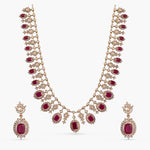 Vaanya Moissanite Silver Necklace Set