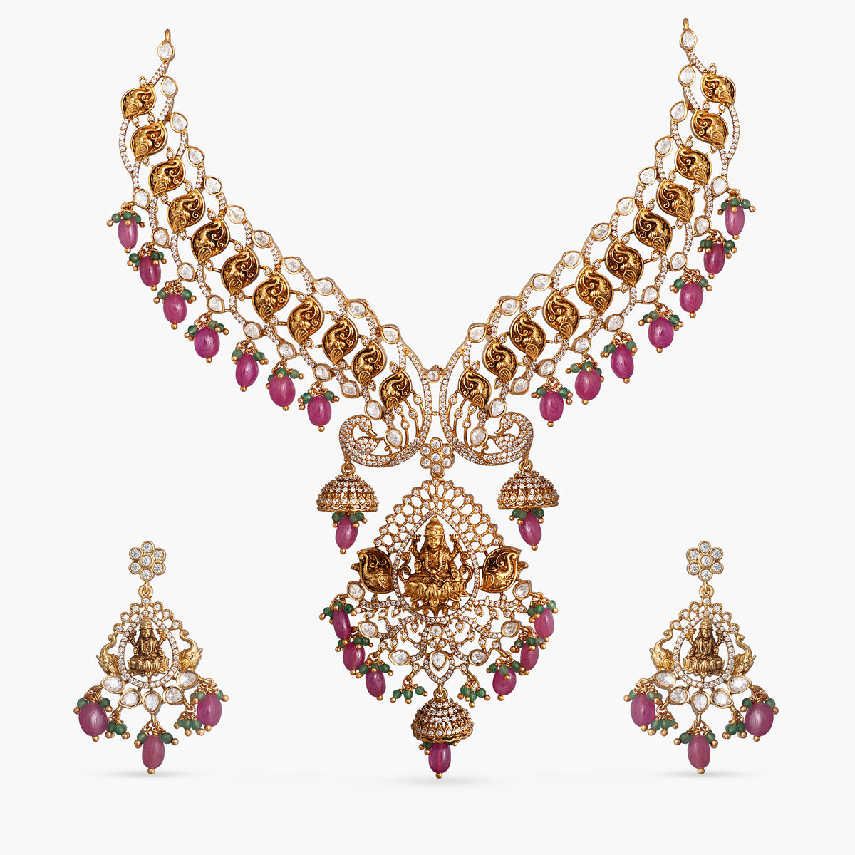 Kaveri Silver Necklace Set