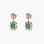 Earrings Floral Drop Moissanite Silver Earrings