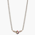 Necklaces Navaratna Moissanite Silver Mangalsutra Necklace