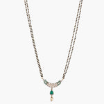 Necklaces Leafy Moissanite Silver Mangalsutra Necklace