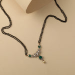 Necklaces Petal Moissanite Silver Mangalsutra Necklace
