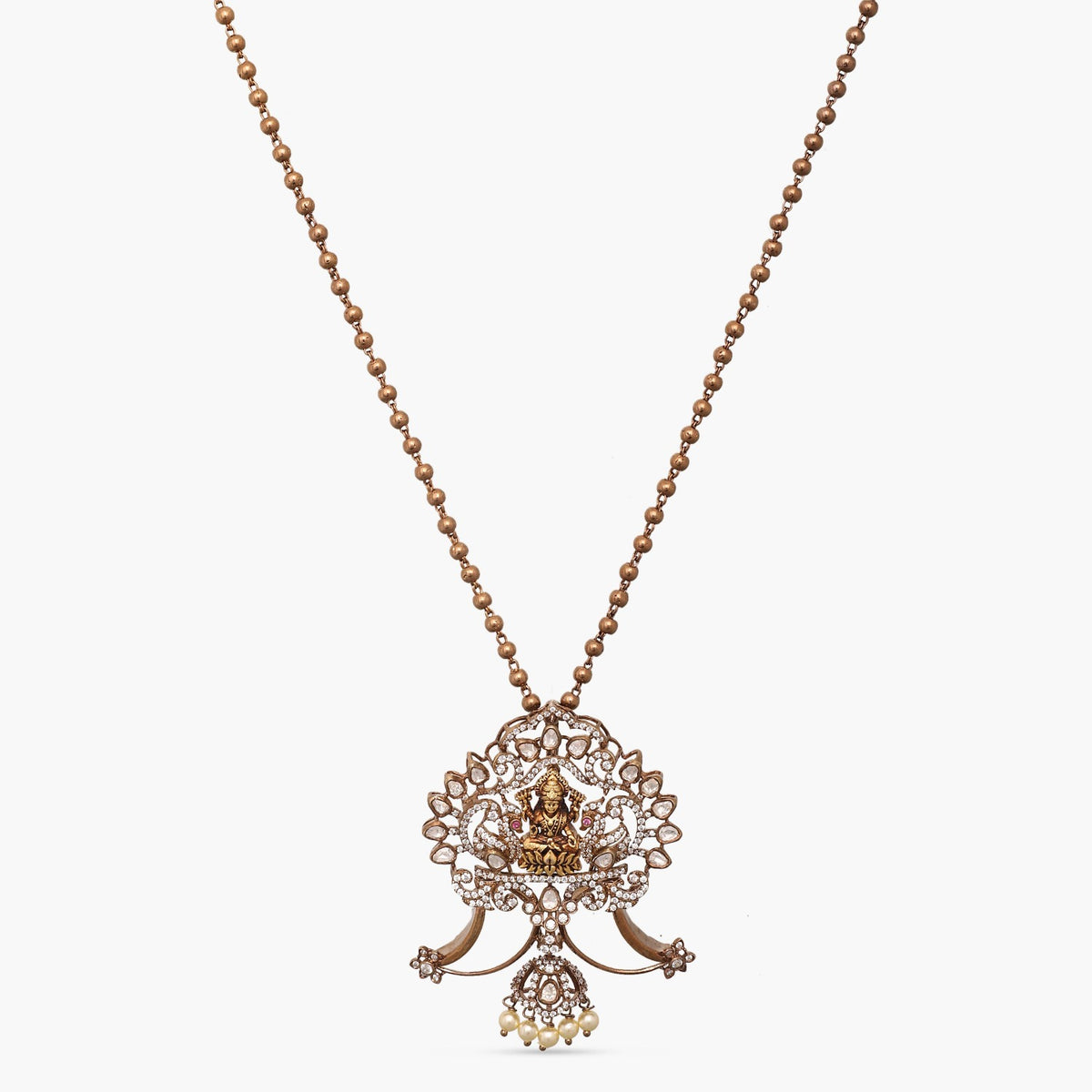 Surabhi CZ Silver Pendant Set