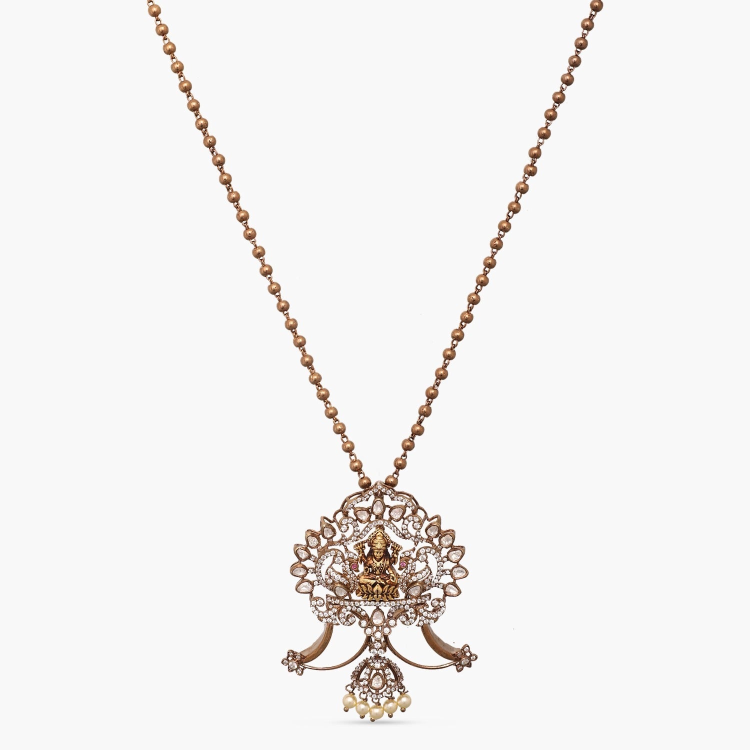 Pendants Surabhi CZ Silver Pendant Set