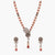 Amara Moissanite Beaded Silver Necklace Set