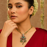 Pendants Arpita Moissanite Silver Beaded Pendant Necklace