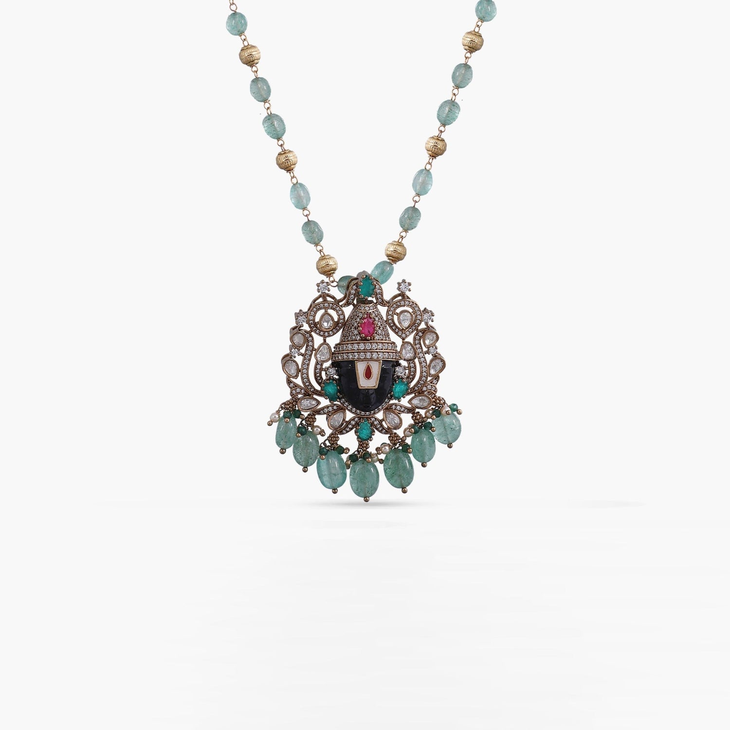 Pendants Lord Balaji Moissanite Silver Pendant Necklace