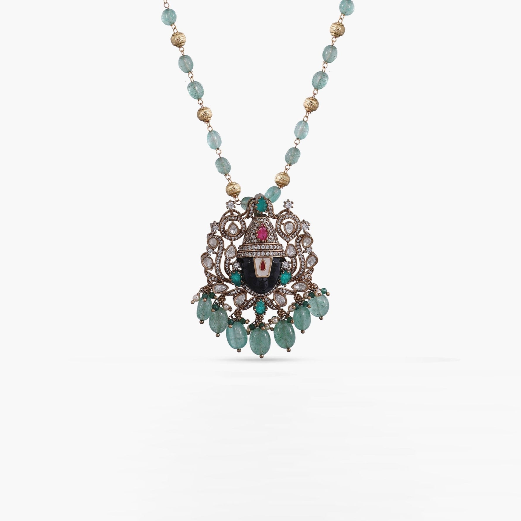 Pendants Lord Balaji Moissanite Silver Pendant Necklace