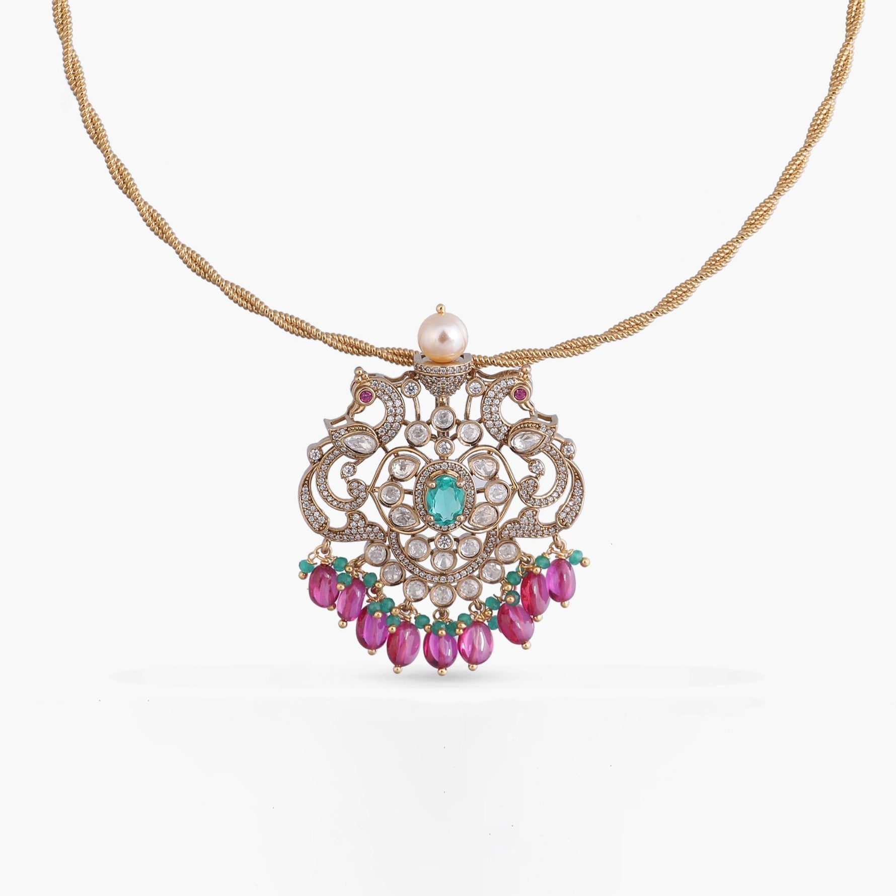 Pendants Charitha Moissanite Silver Pendant Necklace