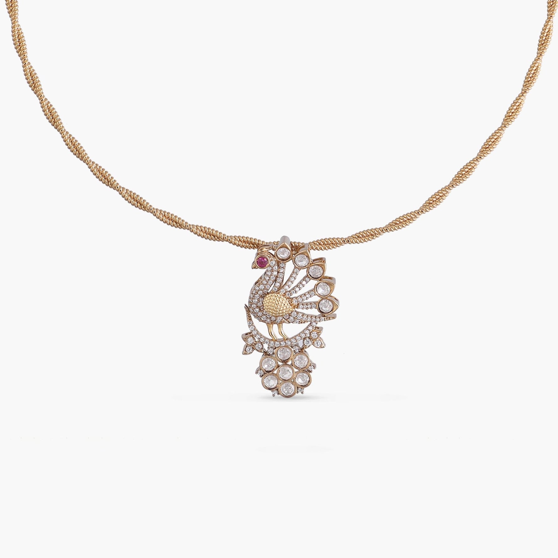 Pendants Nityaa Moissanite Silver Pendant Necklace
