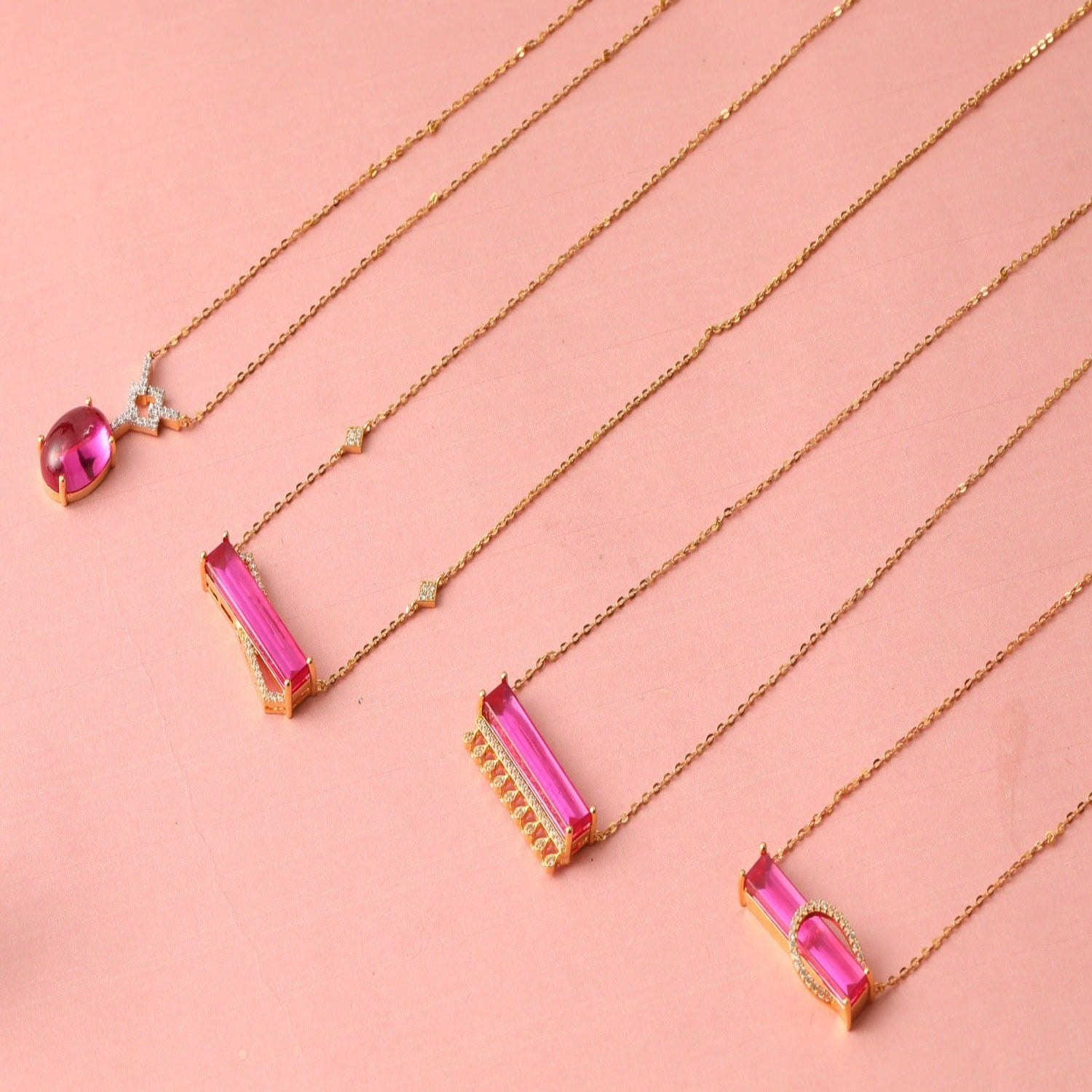 Necklaces By Your Side CZ Horizontal Charm Silver Necklace