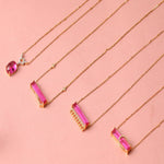 By Your Side Oval CZ Silver Necklace