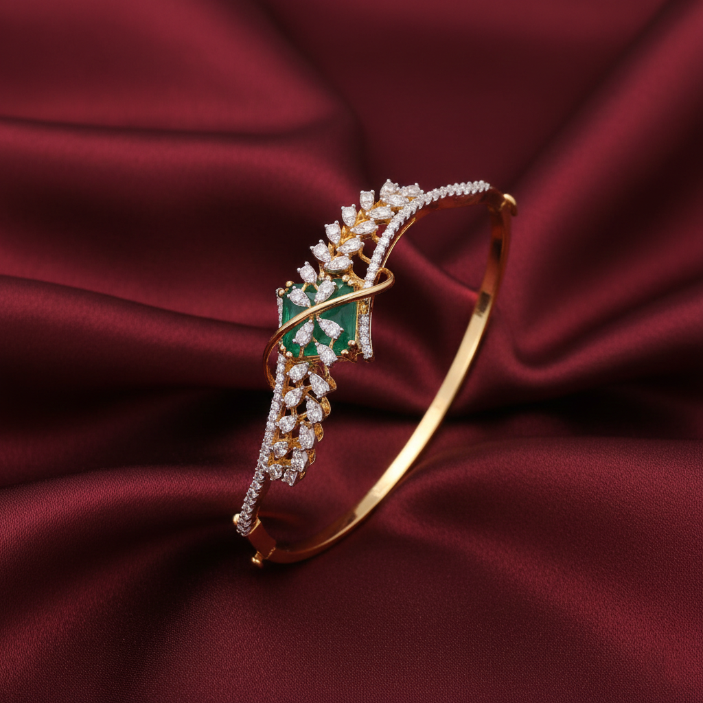 Bracelet Fern CZ Silver Bracelet