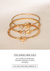 An image of Stackable gold plated silver bracelets.